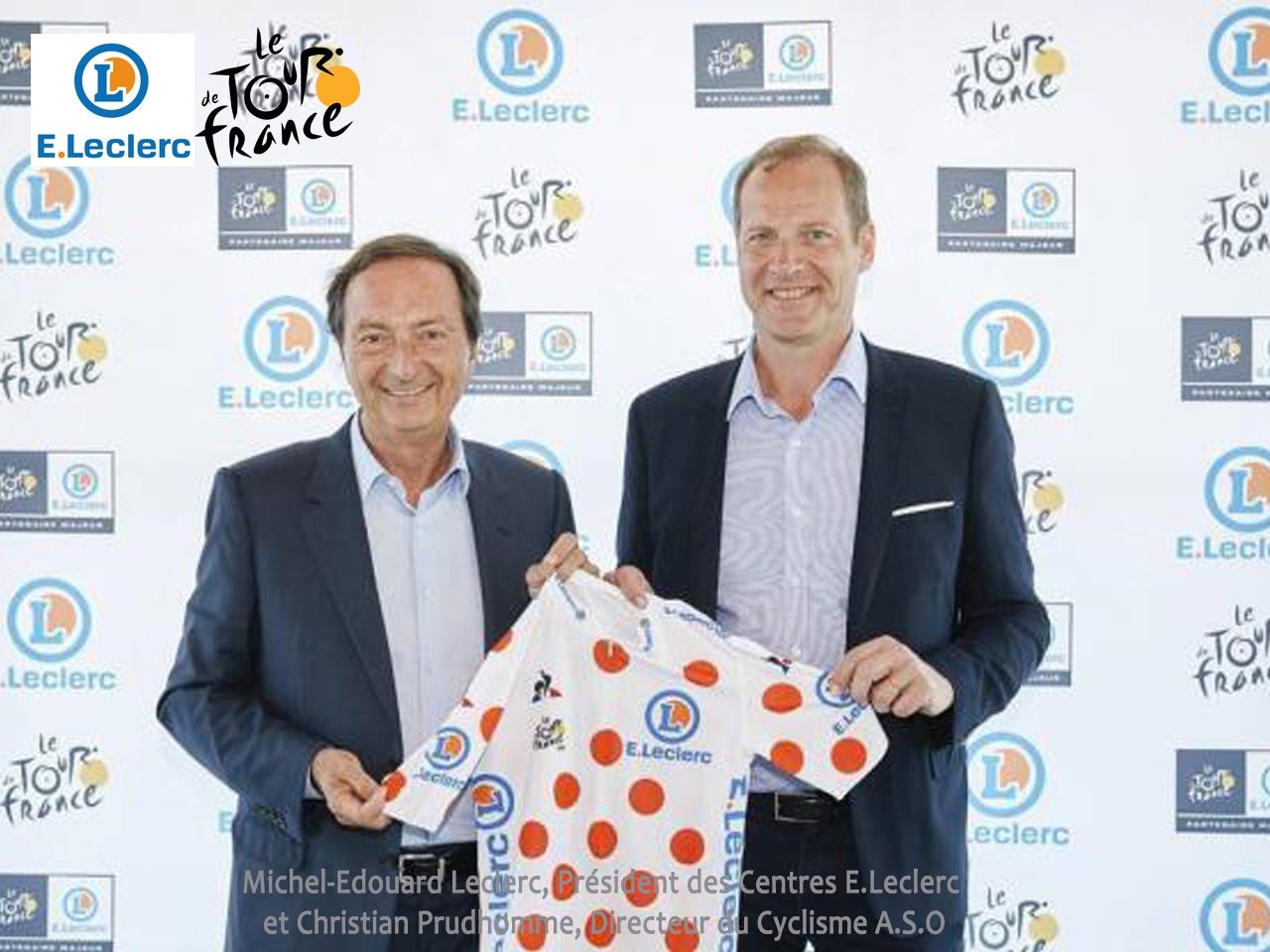 Leclerc, nouveau sponsor du maillot à  pois du Tour de France