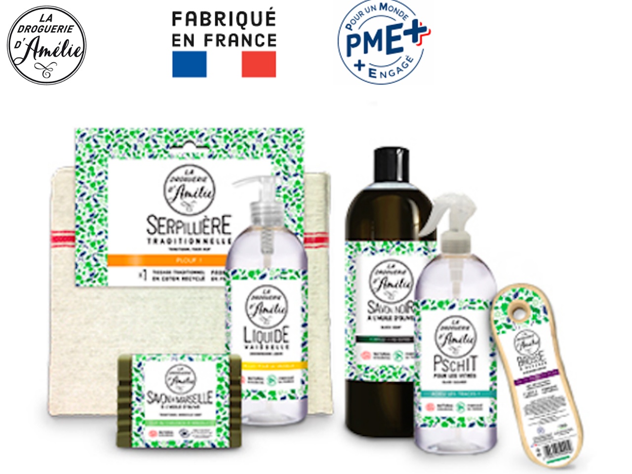 La droguerie d’Amélie, PME familiale française, lance une nouvelle gamme écologique de produits
            d’entretien de la maison