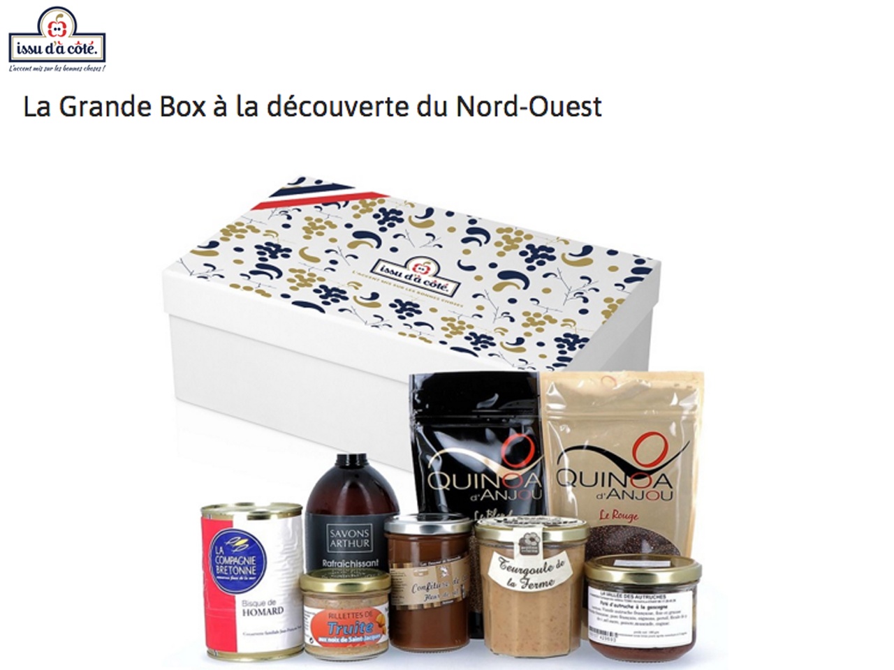 Issu d’à  côté lance sa «box terroir» 100% française & équitable