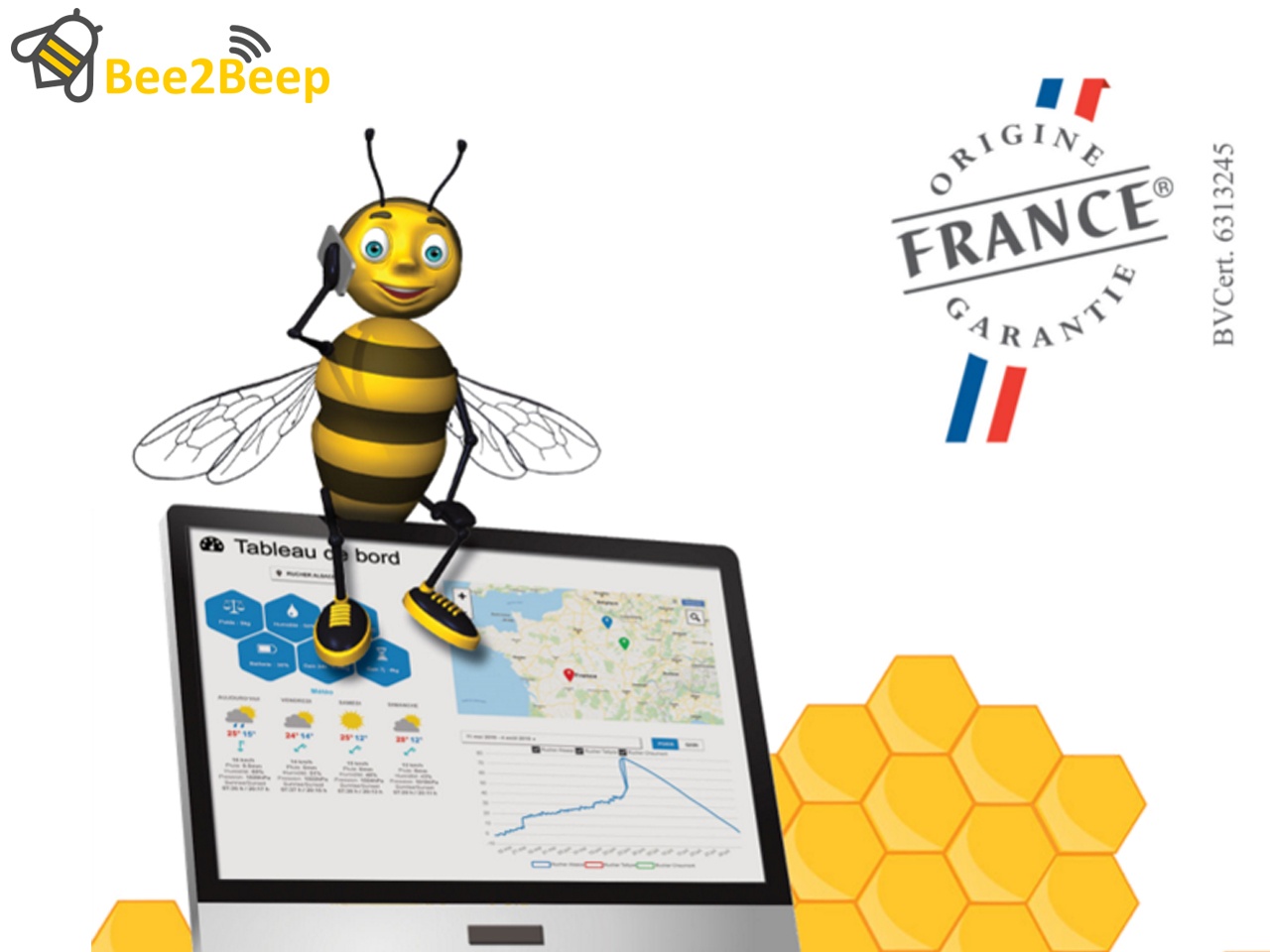 Bee2beep, la première balance connectée Origine France Garantie au service des apiculteurs